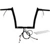 FAT Baggers INC. #901912-B - EZ Install Wired 1-1/4" Pointed Top Handlebar Kit - 12" - Black