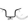 FAT Baggers INC. #801512-B - EZ Install Wired 1-1/2" Round Top Handlebar Kit - 12" - Black