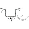 FAT Baggers INC. #702212 - EZ Install Wired 1-1/4" Flat Top Handlebar Kit - 12" - Chrome
