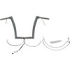 FAT Baggers INC. #601314 - EZ Install Wired 1-1/2" Flat Top Handlebar Kit - 14" - Chrome