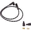 Drag Specialties - Plug Wires - Braided - Black/White