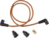 Drag Specialties Plug Wires - Braided - Brown/Black