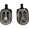 Drag Specialties - Qualifier Foot Pegs - Black - HD