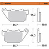 Moto-master #411802-PU - Brake Pads - Sintered Series