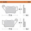 Moto-master #403402-PU - Brake Pads - Sintered Series