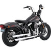Vance & Hines #16842 - 3" Twin Slash Slip-On Mufflers - Chrome