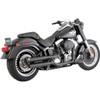 Vance & Hines #46844 - Twin Slash 3" Slip-On Mufflers - Black