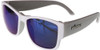 Bomber GM103-BM - Gomer Bomb Floating Eyewear Gloss White W/Blue Mirror Lens