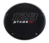 Custom Engraving 128-05-46BG - 7   M8 Flt/Flh Derby Cover 128 Stage Iv Black