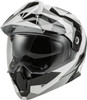 Fly Racing 73-8334S - Odyssey Summit Helmet Black/White/Grey Sm
