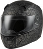 Fly Racing 73-8382M - Revolt Matrix Helmet Matte Grey/Black Md