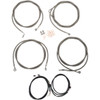 LA Choppers #LA-8054KT3-13 - Complete Plug-and-Play Cable Kit - 12" - 14" Handlebars - '17-'20 Touring - ABS - Stainless