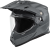 Fly Racing 73-7020M - Trekker Solid Helmet Grey Md