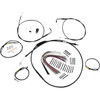 Burly Brand #B30-1291 - Control Kit for Early Touring Bikes with Bagger Bar Handlebars - 15" - Non-Cruise - Black