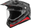 Fly Racing 73-7025L - Trekker Pulse Helmet Black Camo/Red Lg