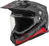 Fly Racing 73-7025L - Trekker Pulse Helmet Black Camo/Red Lg
