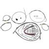 Burly Brand #B30-1292 - Control Kit for Early Touring Bikes with Bagger Bar Handlebars - 13" - Non-Cruise - Stainless