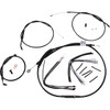Burly Brand #B30-1268 - Extended Handlebar Cable and Brake Line Kit for Sportsters with ABS - 12" T-Bar Handlebars
