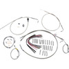 Burly Brand #B30-1297 - Control Kit for Early Touring Bikes with Bagger Bar Handlebars - 15" - Cruise - Stainless