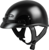 Gmax G1235027 - Gm-35 Half Helmet Full Dressed Black Xl