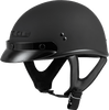 Gmax G1235076 - Gm-35 Half Helmet Full Dressed Matte Black Lg