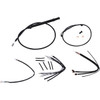 Burly Brand #B30-1240 - Handlebar Cable/Brake Line Kit for Burly Ape Handlebars - 14" Gorilla - Softail/Touring - Black