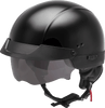 Gmax H1750025 - Hh-75 Half Helmet Black Md