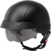 Gmax H1750073 - Hh-75 Half Helmet Matte Black Xs