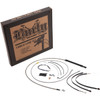 Burly Brand #B30-1244 - Handlebar Cable/Brake Line Kit for Burly Ape Handlebars - 16" Gorilla - Softail/Touring - Stainless