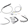 Burly Brand #B30-1243 - Handlebar Cable/Brake Line Kit for Burly Ape Handlebars - 14" Gorilla - Softail/Touring - Stainless