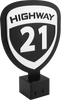 Highway 21 489-9910 - Helmet Tree Header Sign