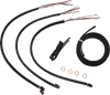 LA Choppers Handlebar Cable/Brake Line Kit - Quick Connect - Complete - 15" - 17" Handlebars - Stainless (#LA-8156KT2-16)