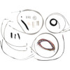 LA Choppers #LA-8157KT2-08 - Complete Stainless Braided Handlebar Cable/Brake Line Kit - Mini Handlebars - '18-'24 Softail
