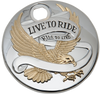 Live to Ride Console Door - Chrome with Gold
