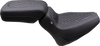 Mustang Squareback Seat - Solo - Black - Diamond Stitch - Chief '22-'24