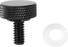 Drag Specialties Seat Knob - Smooth - Black - 1/4"-20
