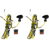 Custom Dynamics #CD-MICRO-AW2-B - Micro Bullet Turn Signals - LED - Amber/White - Black