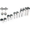 Drag Specialties - Big Buffalo Handlebar Risers - 4" - Chrome