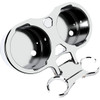 LA Choppers #LA-7398-02C - T-Bar Gauge Mount - Dual - Chrome - 1.00" Diameter