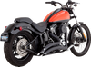 Vance & Hines #46079 - 2-into-2 Big Radius Exhaust System - Matte Black