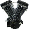 S&S Cycle #310-1158 - V124 Long Block Engine - Black Edition - Big Twin | Custom Chasis w/Alternator-Style Primary