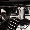 Ciro #73000 - Fuel Line Fitting Cover - Chrome - Twin Cam/Sportster