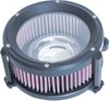 Trask #TM-1020BK - Assault Charge High-Flow Air Cleaner - Flat Black