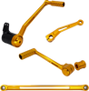 Arlen Ness #420-104 - SpeedLiner Foot Control Kit - Solo - Gold