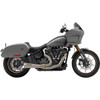 Bassani Xhaust #1S74SSE - 2-into-1 The Ripper Short Road Rage Exhaust System - Stainless Steel