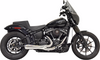 Bassani Xhaust #1S73E - 2-into-1 Ripper Short Exhaust System - Chrome