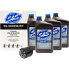 S&S Cycle #218945 - Oil Change Kit - Black Filter - M8 - 5 US quarts