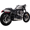 Vance & Hines #27637 - 2-into-1 Upsweep Exhaust System - Stainless Steel
