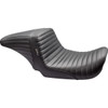 LE Pera #LKU-591PT - Kickflip Up Front Seat - Pleated - Black - Dyna '06-'17