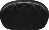 Le Pera #L-SBP02DD-SH - Sissy Bar Pad - Medium - Double Diamond - Shiny Black
